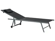 Set di 2 Lettini Prendisole SORONI Metallo Nero_1038142