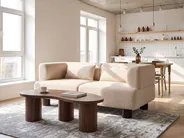 Divano 2 posti MOVIK Bouclé Beige_1046888