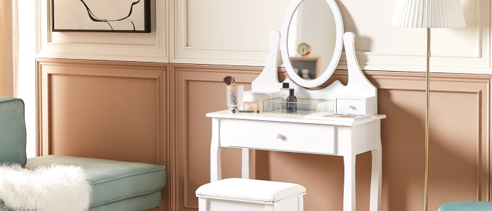 Makeup mirror vanity dresser table online