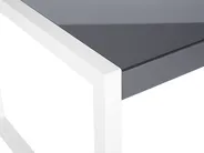 Stół ogrodowy BACOLI 210 cm 90 cm Szkło Złamana biel_863665