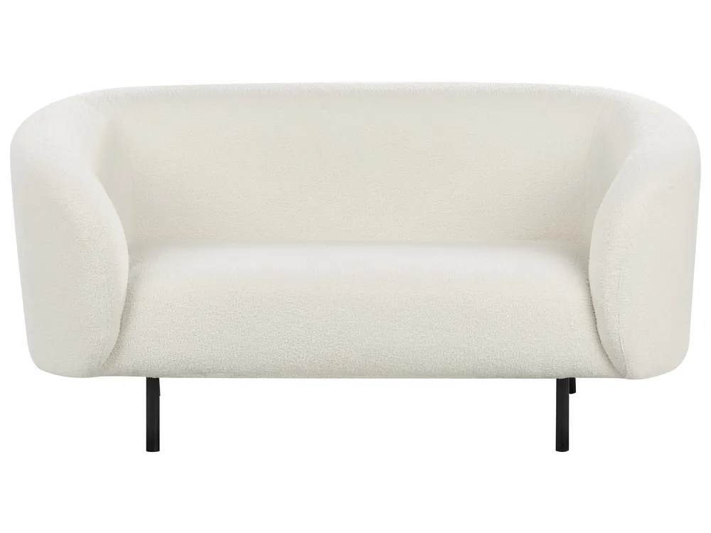 Divano 2 posti LOEN Bouclé Bianco_964845