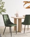 Sæt med 2 spisebordsstole AVENIR Velour Olivengrøn