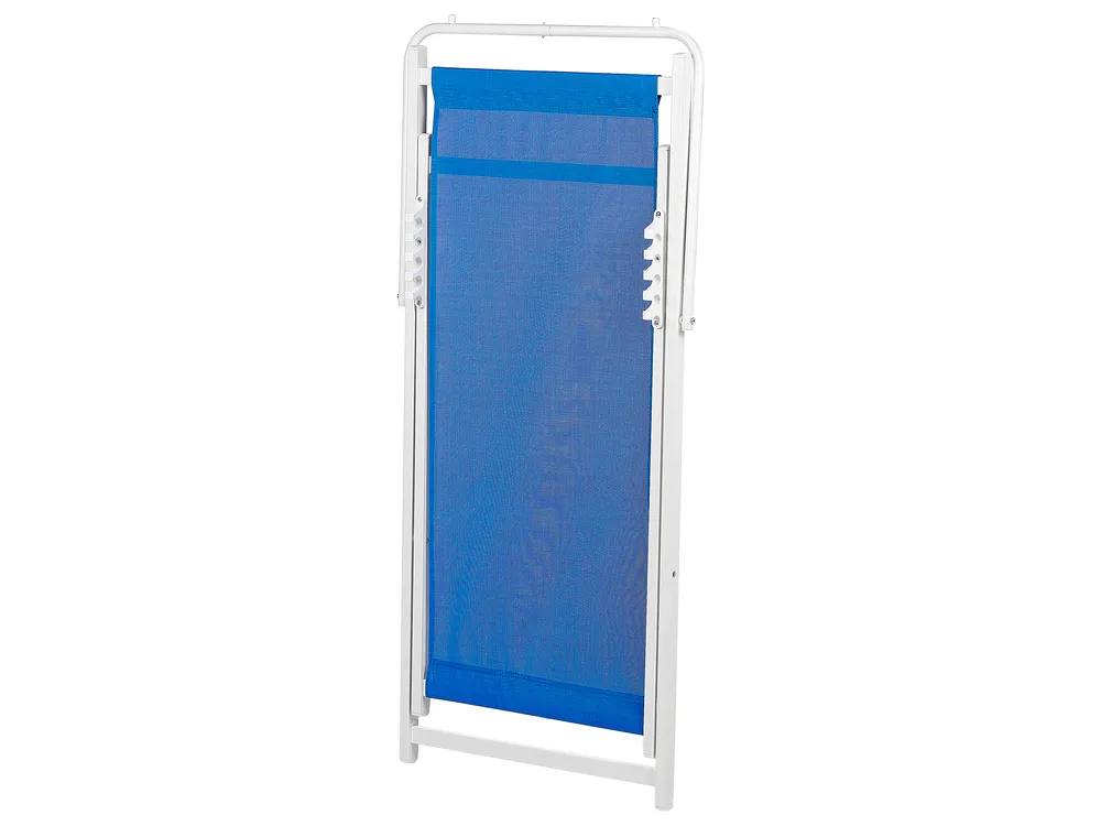 Sedia a sdraio pieghevole LOCRI II Metallo Blu_857206