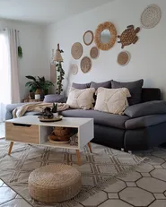 Rug KACEM Beige 140 x 200 cm Cotton_953004