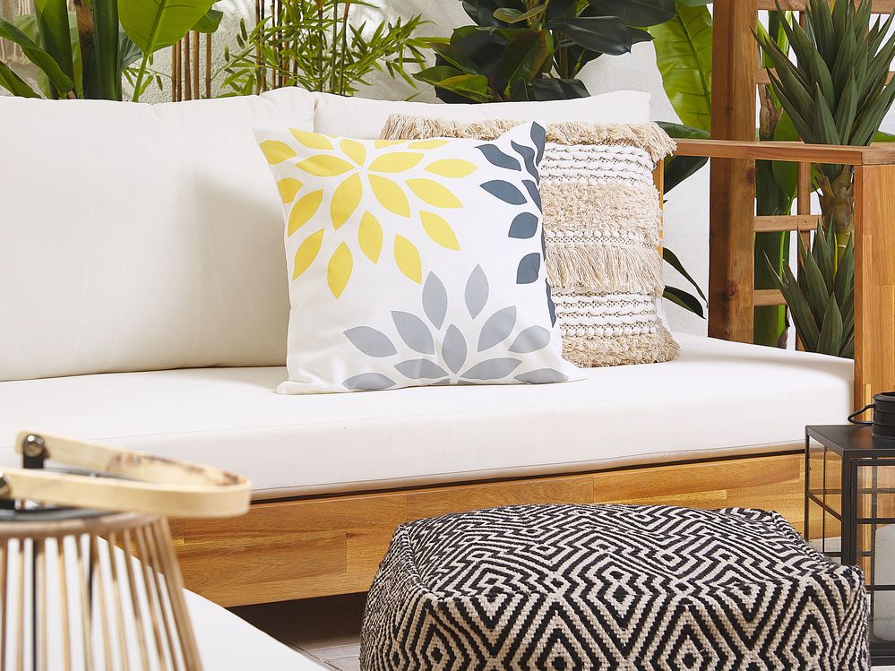Set of 2 Outdoor Cushions 45 x 45 cm Multicolour RIALE Beliani.at