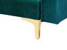 5 Seater U-Shaped Modular Velvet Sofa with Ottoman Teal ABERDEEN_738332