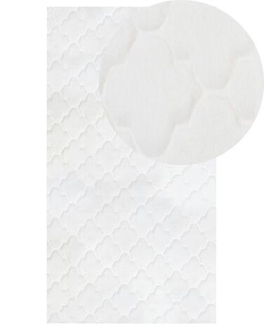 Tappeto pelle sintetica bianco 80 x 150 cm GHARO