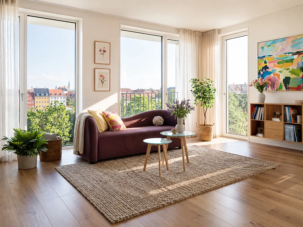 Sofa dla 3 osób VELTADA Welur Ciemnobrązowy_1156511
