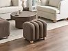 Pouffe IDYLLWILD Boucle Brown