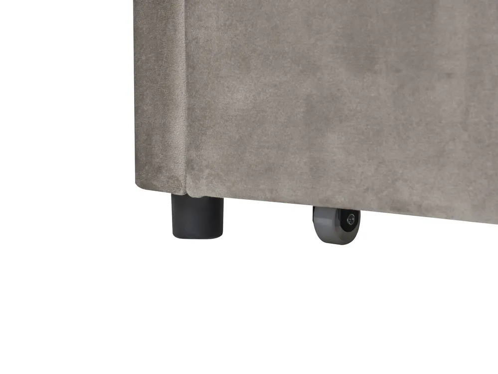 Trundle Bed Velvet TERROU 90 x 200 cm (EU Single) Taupe_1081413