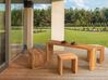 Mesa de jardim em madeira de acácia clara 150 x 35 cm BELLANO_921891