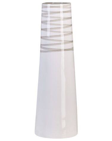Terakotová dekorativní váza 57 cm bílá TARRAGONA