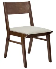 Set di 2 sedie da pranzo ENOLA Legno Marrone/Beige chiaro_952292