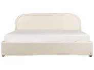 Ottoman Bed QUILLIEN Boucle Light Beige 180 x 200 cm (EU Super King)_916548