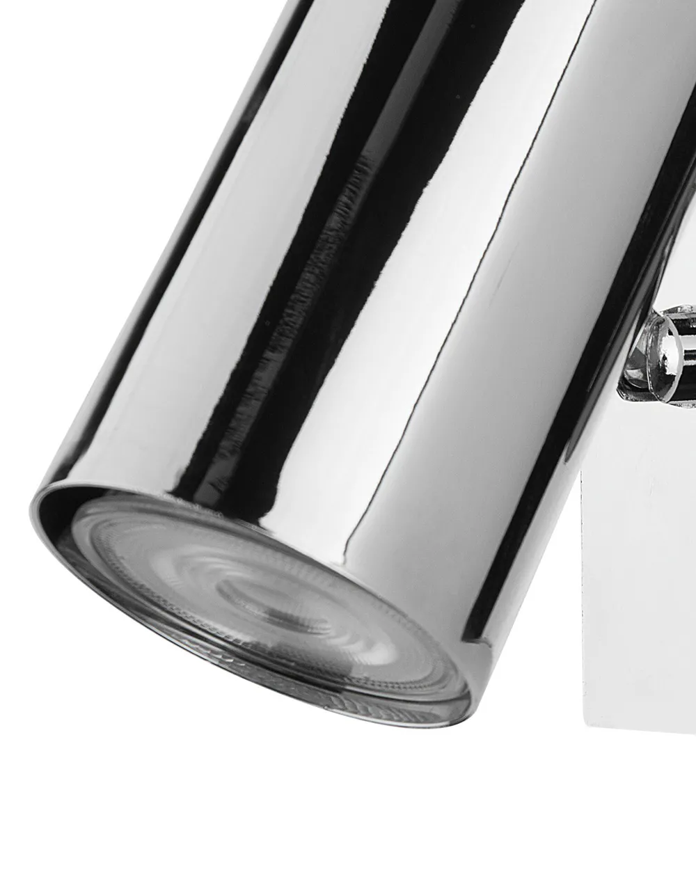 Set of 2 Spotlight Lamps ROSETTA Adjustable Metal Silver_771992