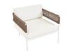 Ensemble de jardin 4 places en aluminium blanc SERLA_930775