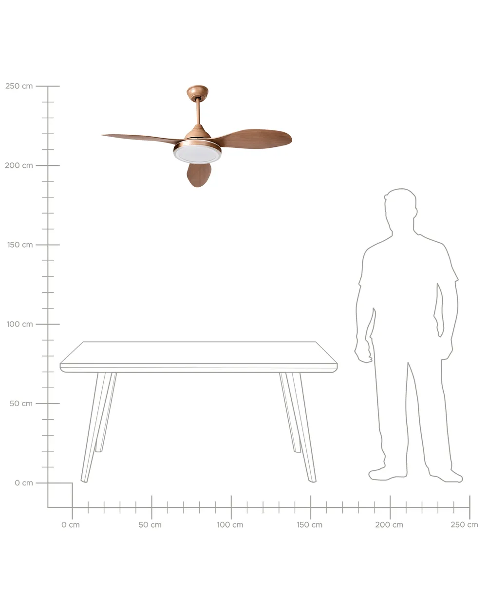Ceiling Fan with Light MUDDY with Remote Light Brown_1032512