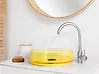 Lavabo sobre encimera TOLOSA ⌀ 36 cm Solid Surface Amarillo