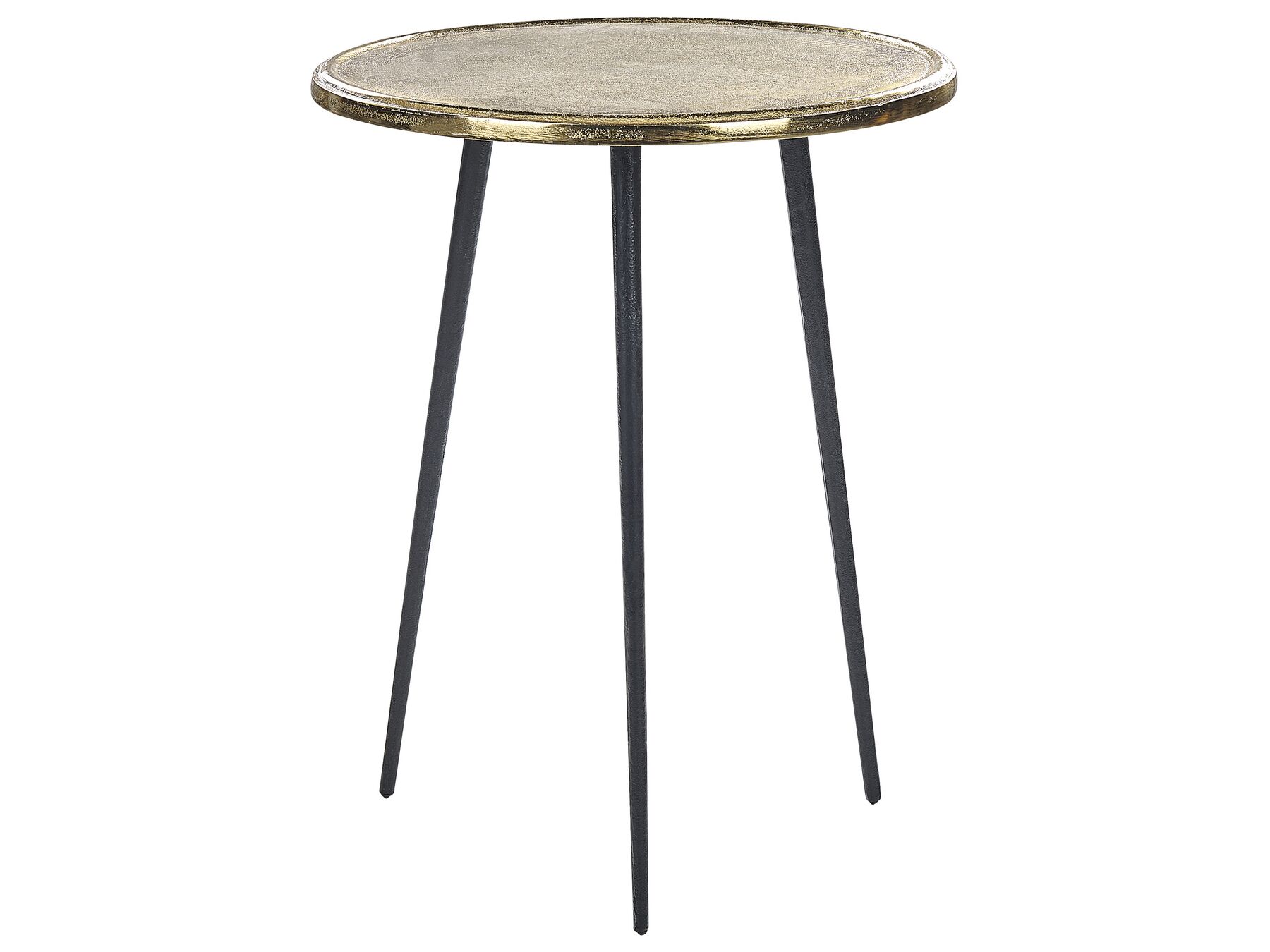 Metal Side Table Gold with Black TELFER_853841