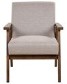 Fauteuil en tissu taupe ASNES_884129