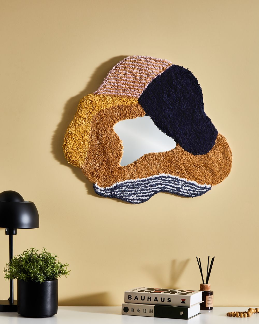 Specchio ABASZA 60 cm 62 cm Cotone Multicolore