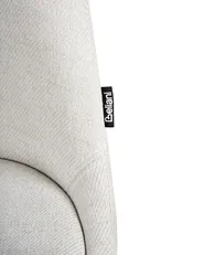 Set of 2 Dining Chairs HEDLEY Fabric Light Beige_999071
