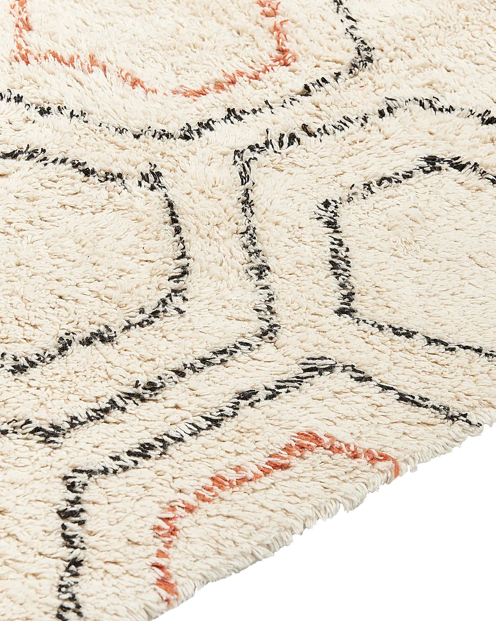 Tappeto HAJIPUR Beige 140 x 200 cm Cotone_840433