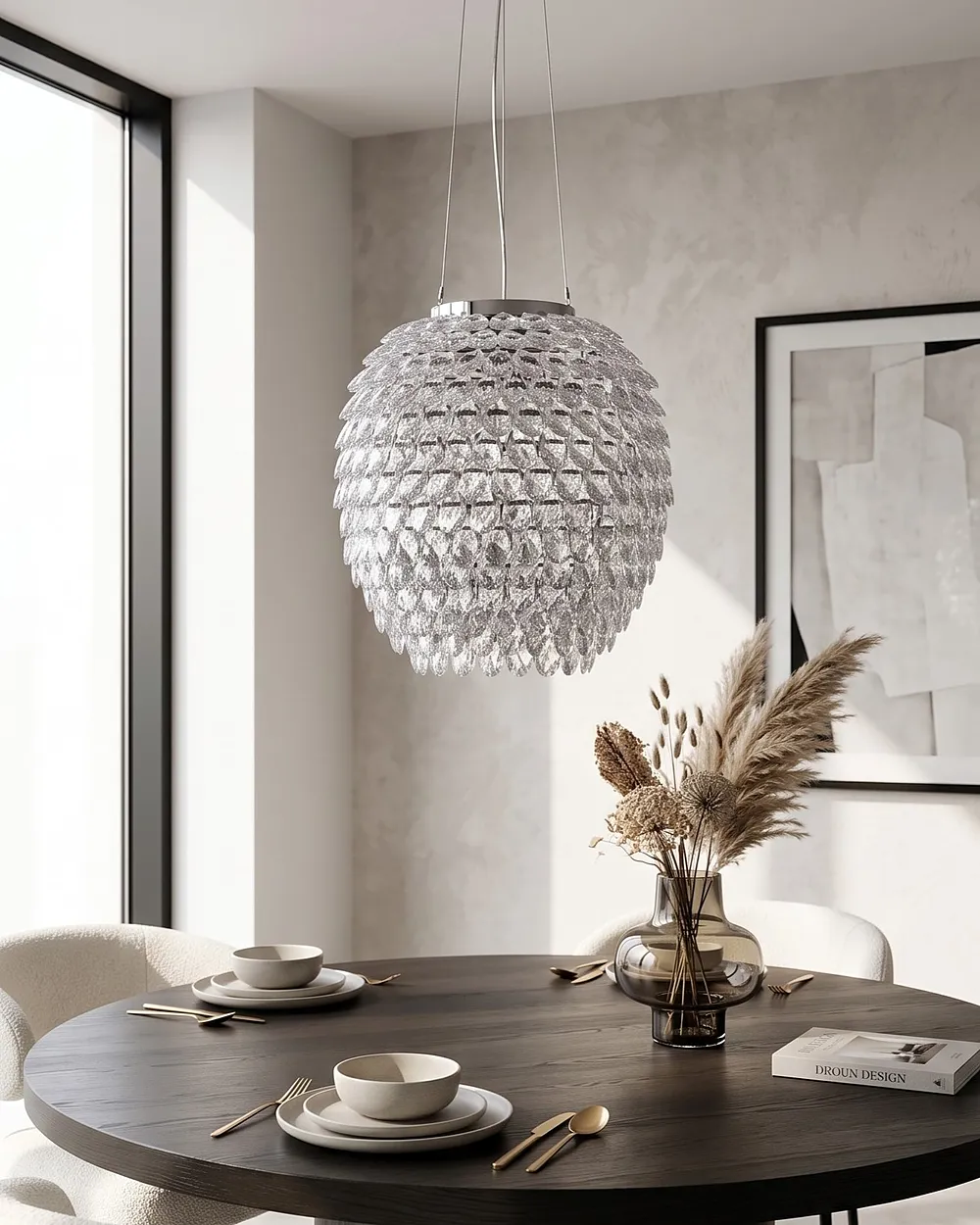 Lampa wisząca SAUER Srebrny_1151196