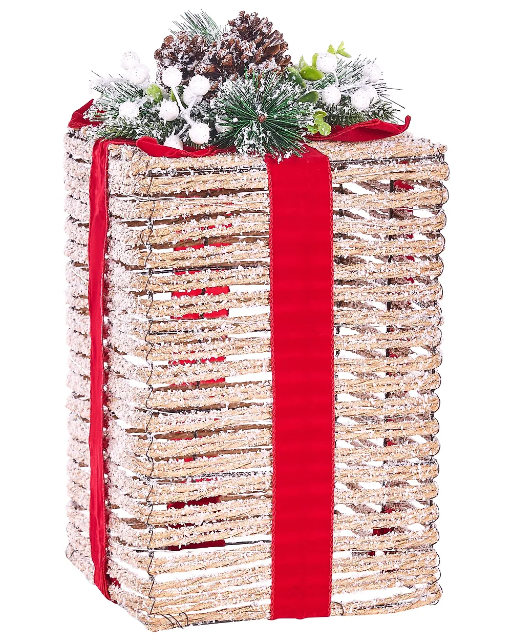 Set med 3 juldekorationer LED VAHTO 46/32/30 cm Julklappar Brun_1179425