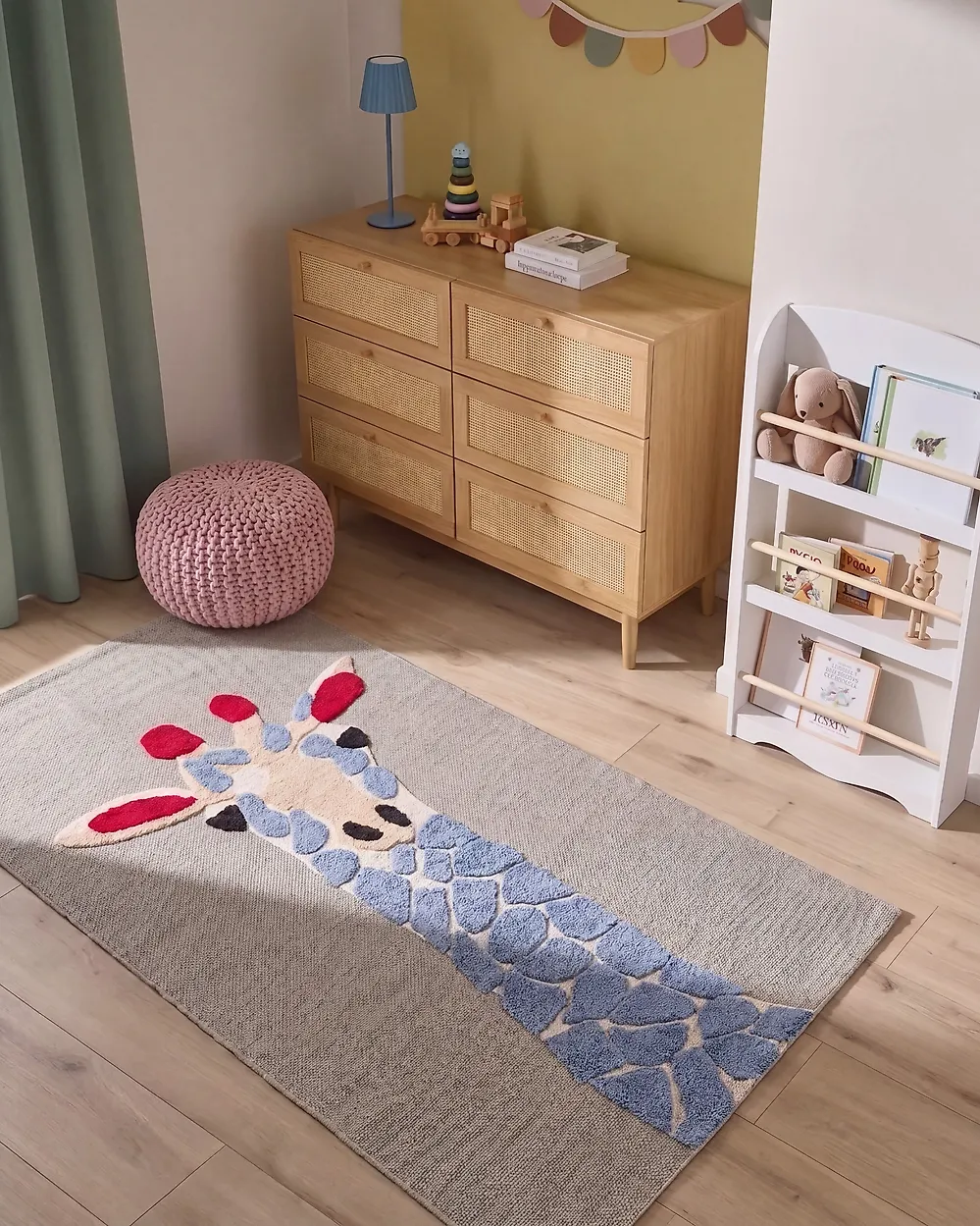 Kinderteppich SAKUBO Bunt 80 x 150 cm Baumwolle_1182911