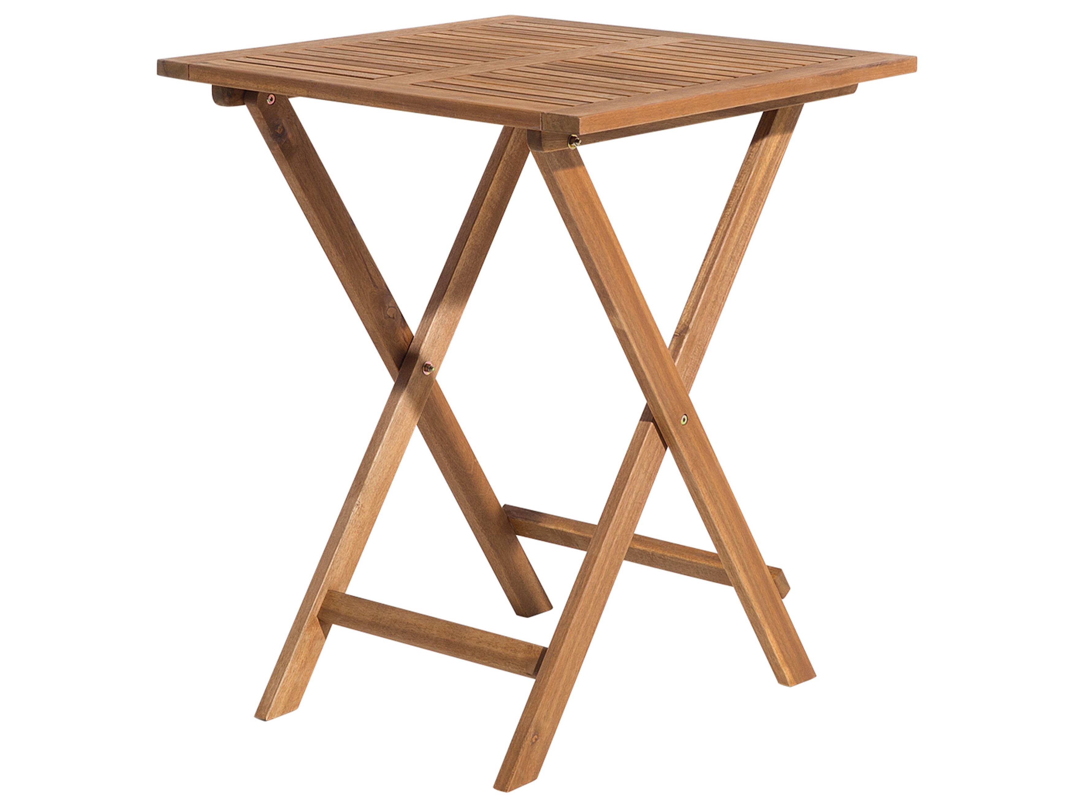 Bistro Set with Cushions FIJI Wood Yellow | Beliani.co.uk