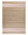 Matta 160 x 230 cm jute beige/pastellrosa MIRZA_850093