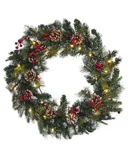 Wieniec świąteczny LED PAIMIO 60 cm Zielony_813298