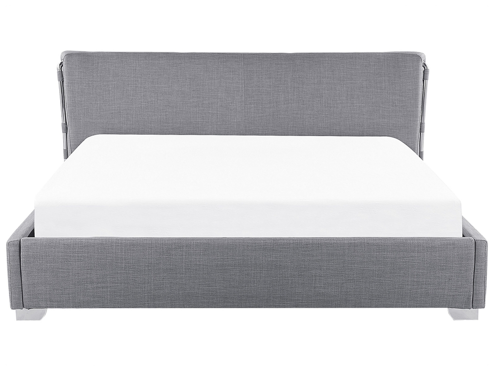 Fabric grey bed frame discount
