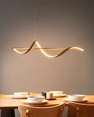 Lampadario a LED KHUTTI Metallo Oro_934400