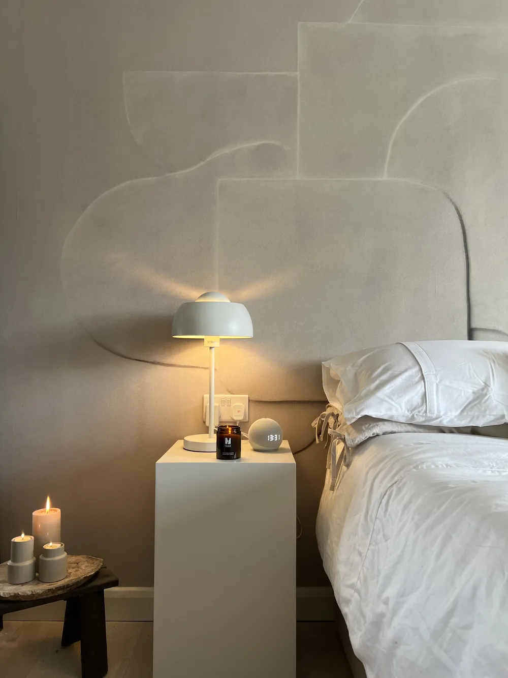 Table Lamp SENETTE Metal White_836573