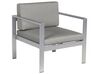 Loungeset 4-zits aluminium donkergrijs SALERNO_679553