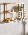 Bamboo Bathroom Wall Shelf Light Wood PADUCAH_927288