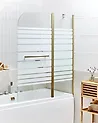 Mampara de ducha TUAPI 140 x 120 cm Dorado