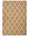 Teppich Jute beige 160 x 230 cm marokkanisches Muster Kurzflor MERMER_887054