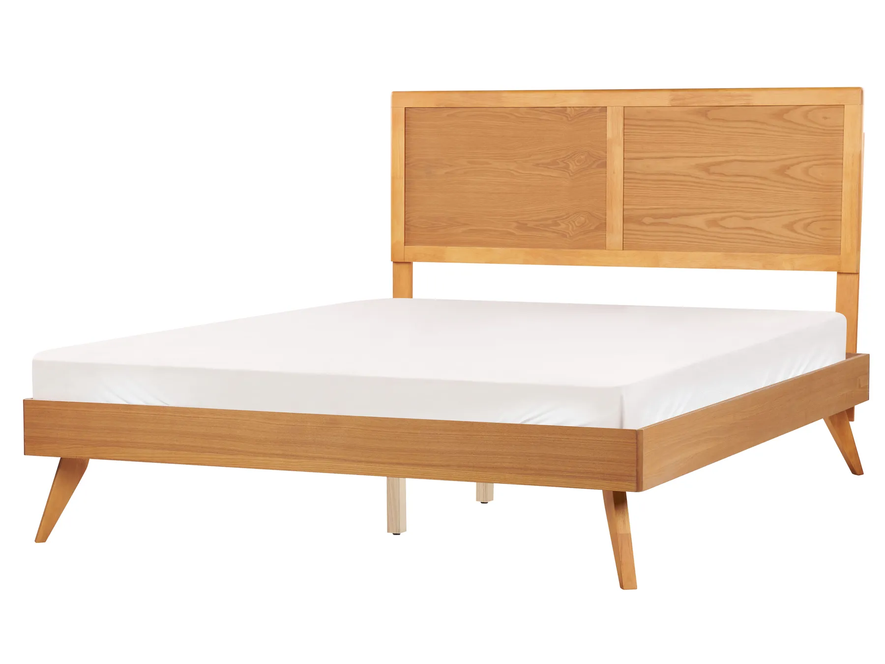 Bett mit Lattenrost ISTRES 160 x 200 cm Naturfarbene Esche_912579