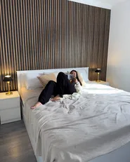 Ottoman Bed LAMBRES Pine Wood White 180 x 200 cm (EU Super King)_1064517