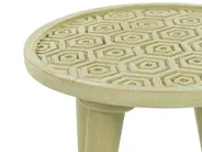 Set of 2 Side Tables MAHARO Mango Wood Light Green_852319