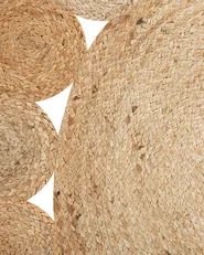 Rug AHLAT Beige ø 120 cm Jute_756611