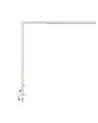 LED Schreibtischlampe klemmbar VOLANS mit Dimmer Metall Silber