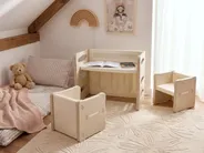 Kids Table with Chairs BULLOO Beige_1124229