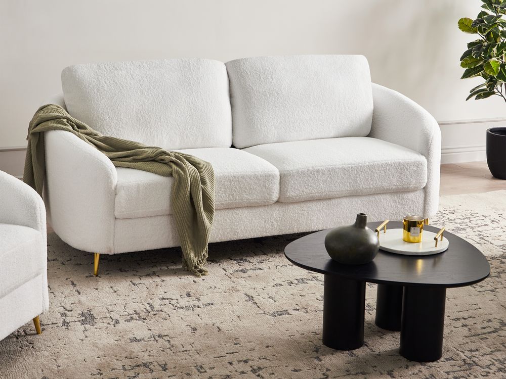 Sofa 3 personers TROSA Boucle Hvid