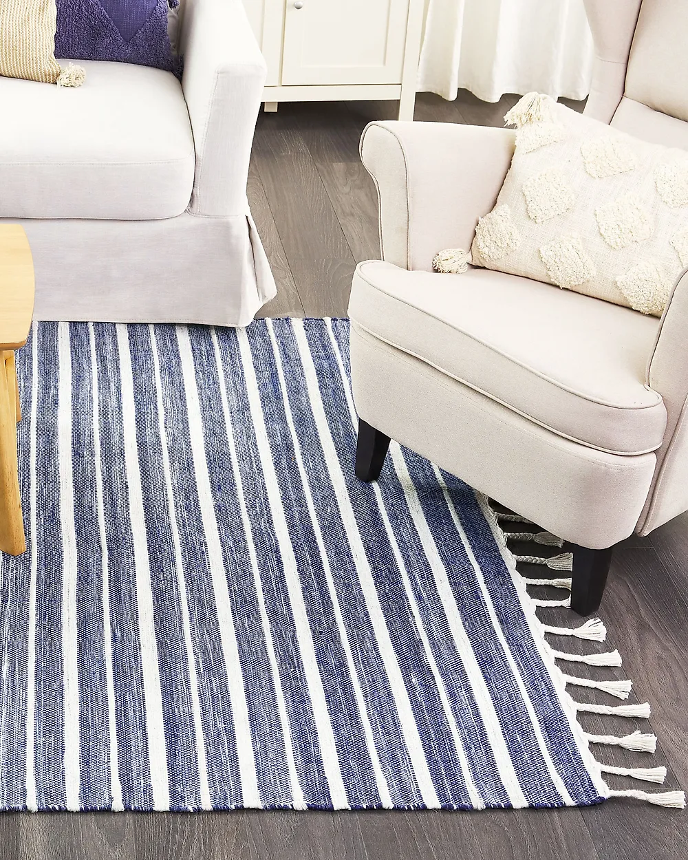 Tappeto BADEMLI Blu scuro 160 x 230 cm_1179688