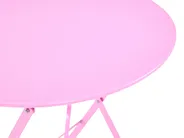 Set bistrot Pieghevole FIORI Metallo Rosa_1093626