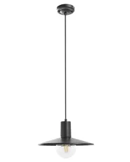 Lampada a sospensione da esterno BARALIA Metallo Nero_1108251